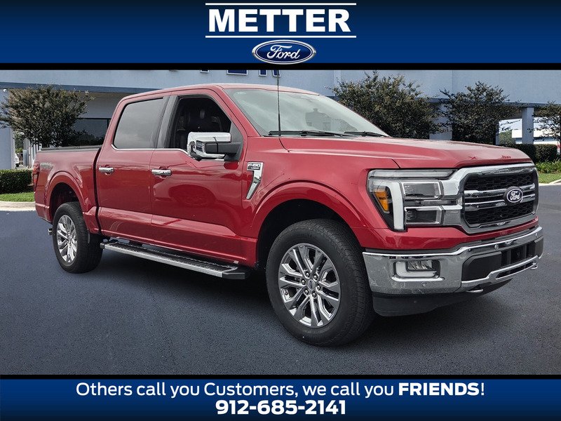 Red 2024 Ford F-150 Lariat SuperCrew 4WD Pickup Truck Four-Wheel Drive