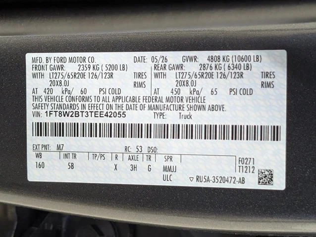 New 2026 Carbonized Gray Metallic Ford F-250® Lariat® image 69