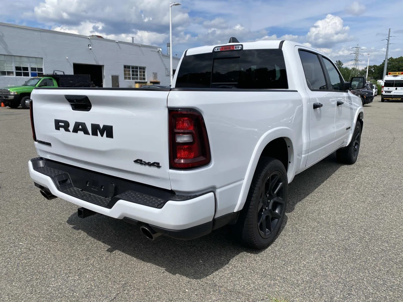 New 2026 Bright White Clear-Coat Exterior Paint RAM Laramie image 3