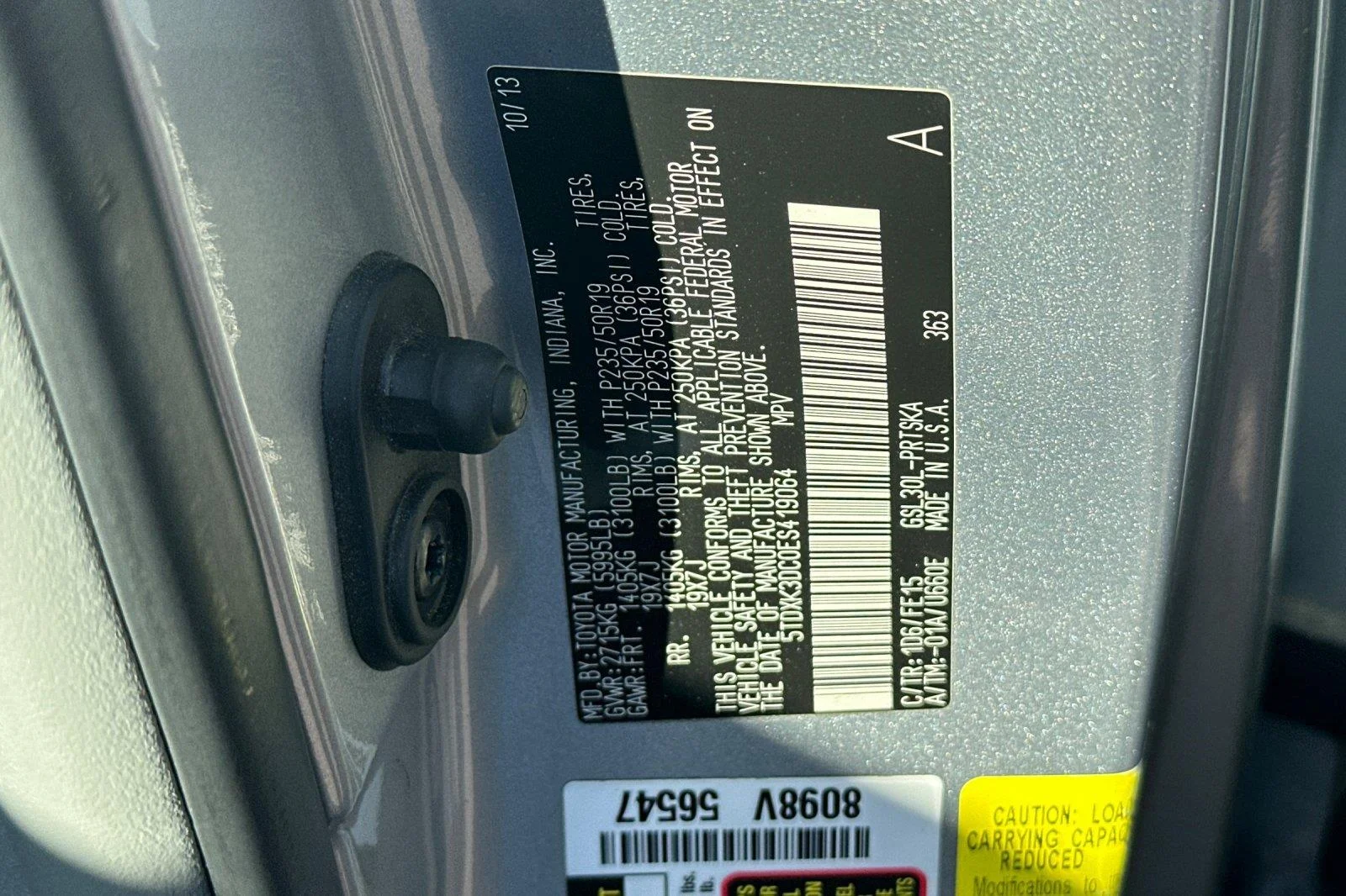 Used 2014 Silver Sky Metallic Toyota SE 8-Passenger image 29
