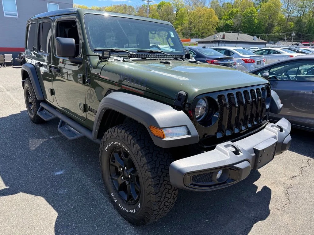 Used 2021 Green Jeep Unlimited Willys image 2