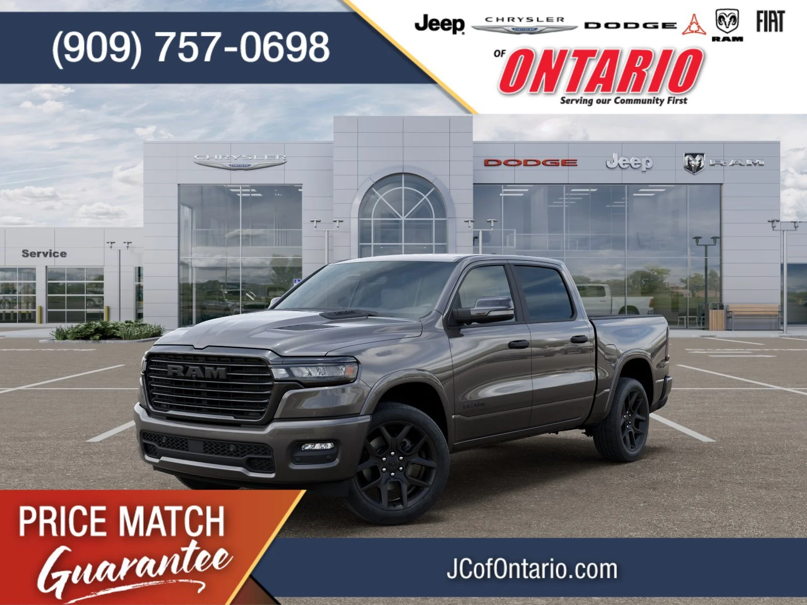 New 2026 Granite Crystal Metallic Clear-Coat Exterior Paint RAM Laramie image 1