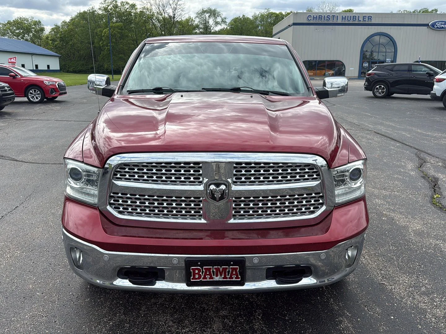 Used 2015 Deep Cherry Red Crystal Pearlcoat Ram Laramie image 3