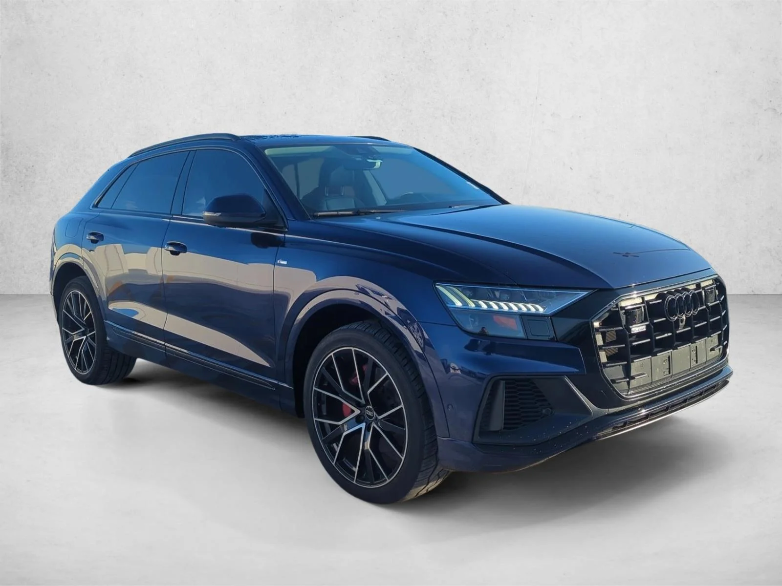 Used 2021 Galaxy Blue Metallic Audi Premium Plus image 3