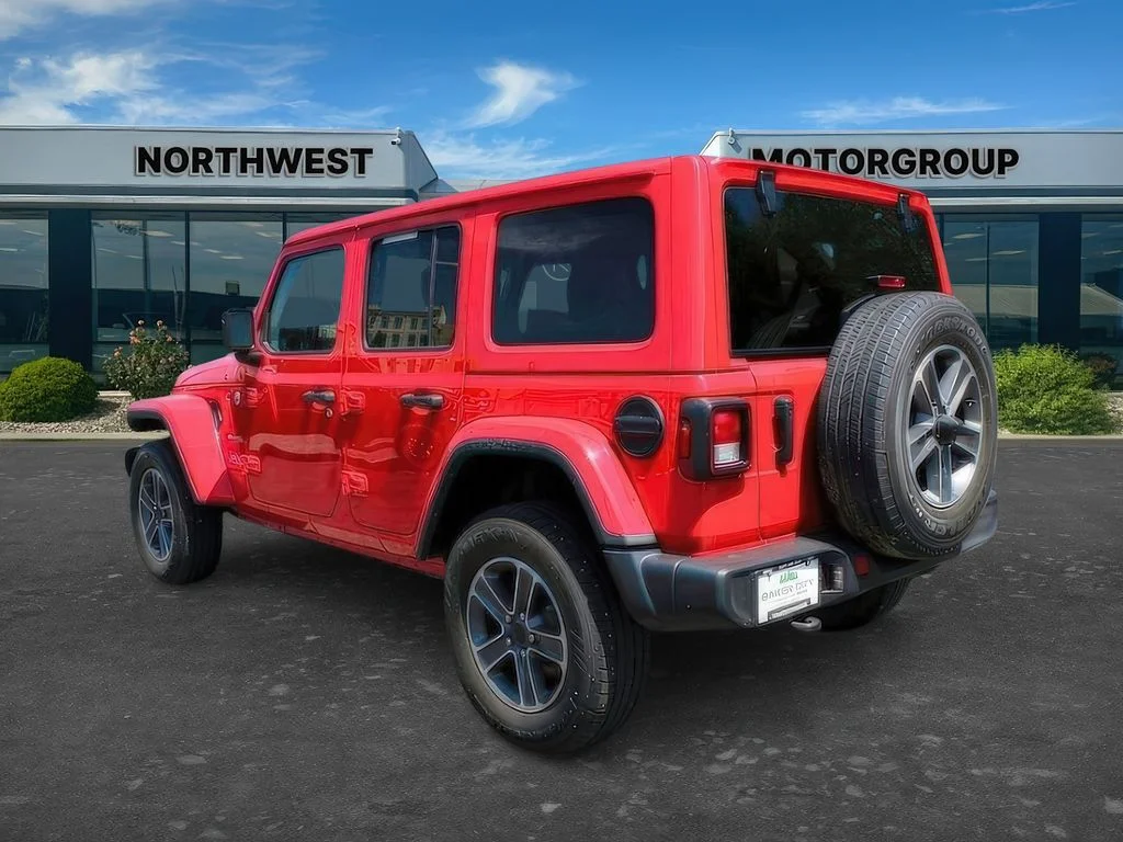 Used 2023 Firecracker Red Jeep Sahara image 5