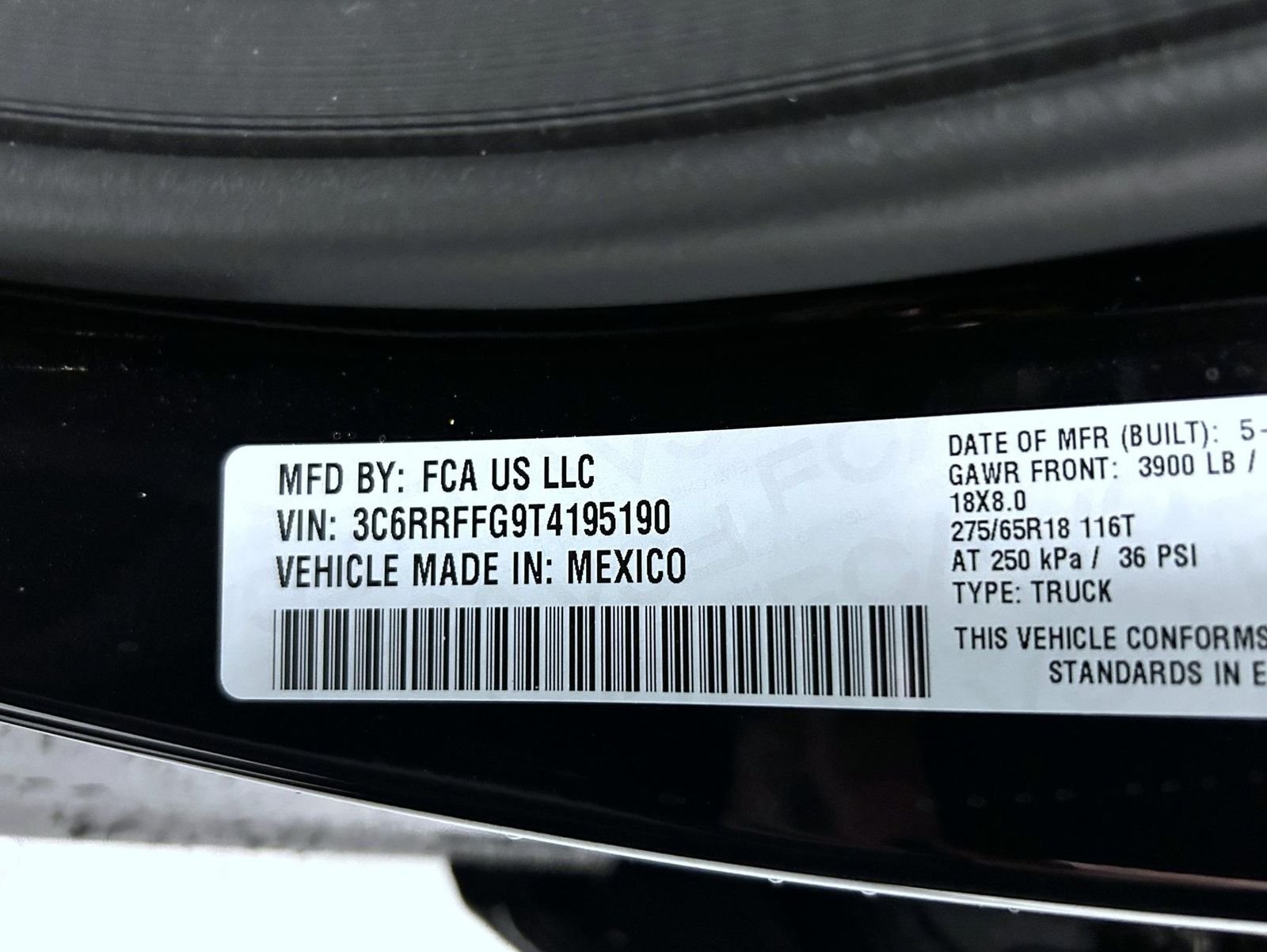 New 2026 Diamond Black Crystal Pearl-Coat Exterior Paint RAM Big Horn/Lone Star image 25