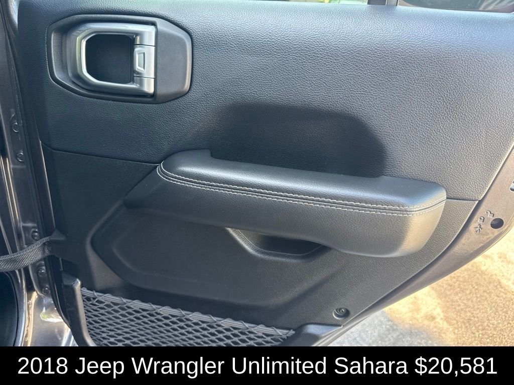 Used 2018 Crystal Metallic Jeep Unlimited Sahara image 19