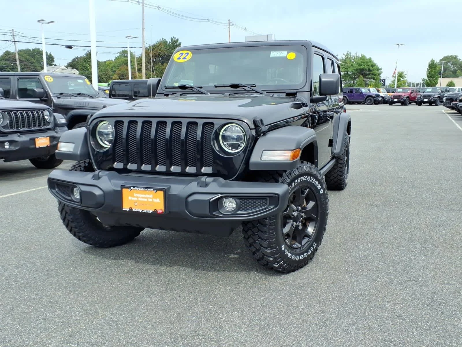 Certified Used 2022 Black Clearcoat Jeep Unlimited Willys image 2