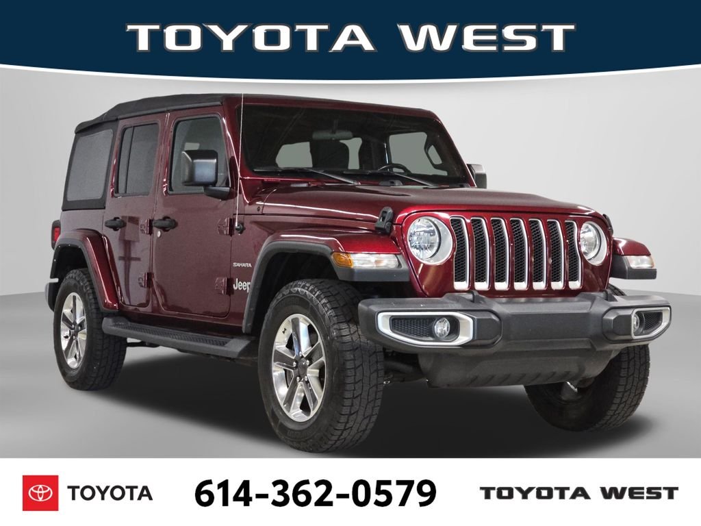 Used 2021 Red Jeep Unlimited Sahara image 3