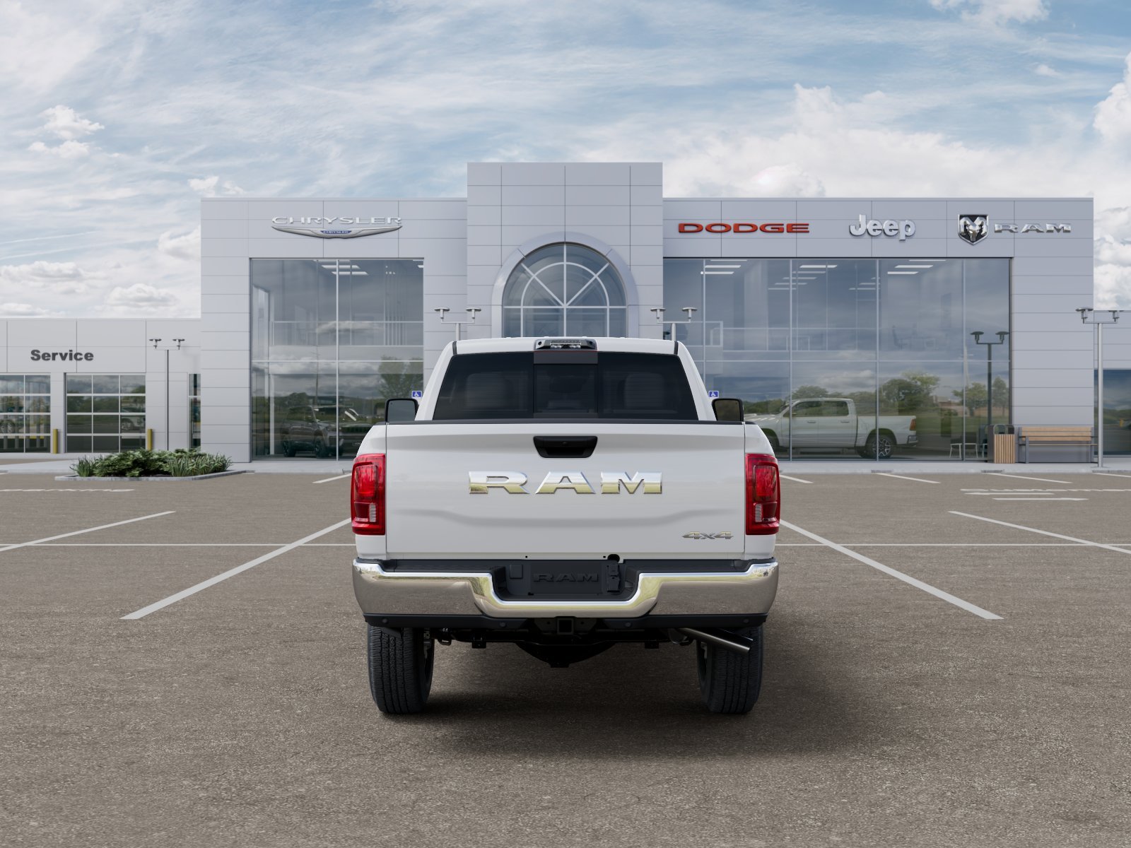 New 2026 Bright White Clear-Coat Exterior Paint RAM Tradesman image 100