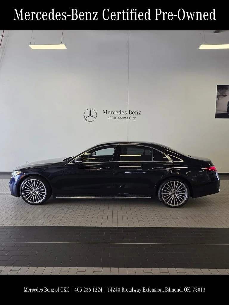 Certified Used 2022 Blue Mercedes-Benz S 580 image 5
