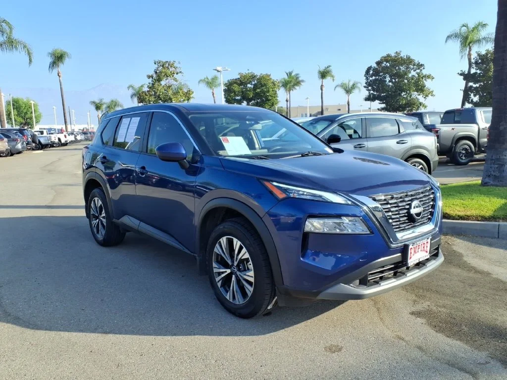 Certified Used 2023 Blue Nissan SV image 4