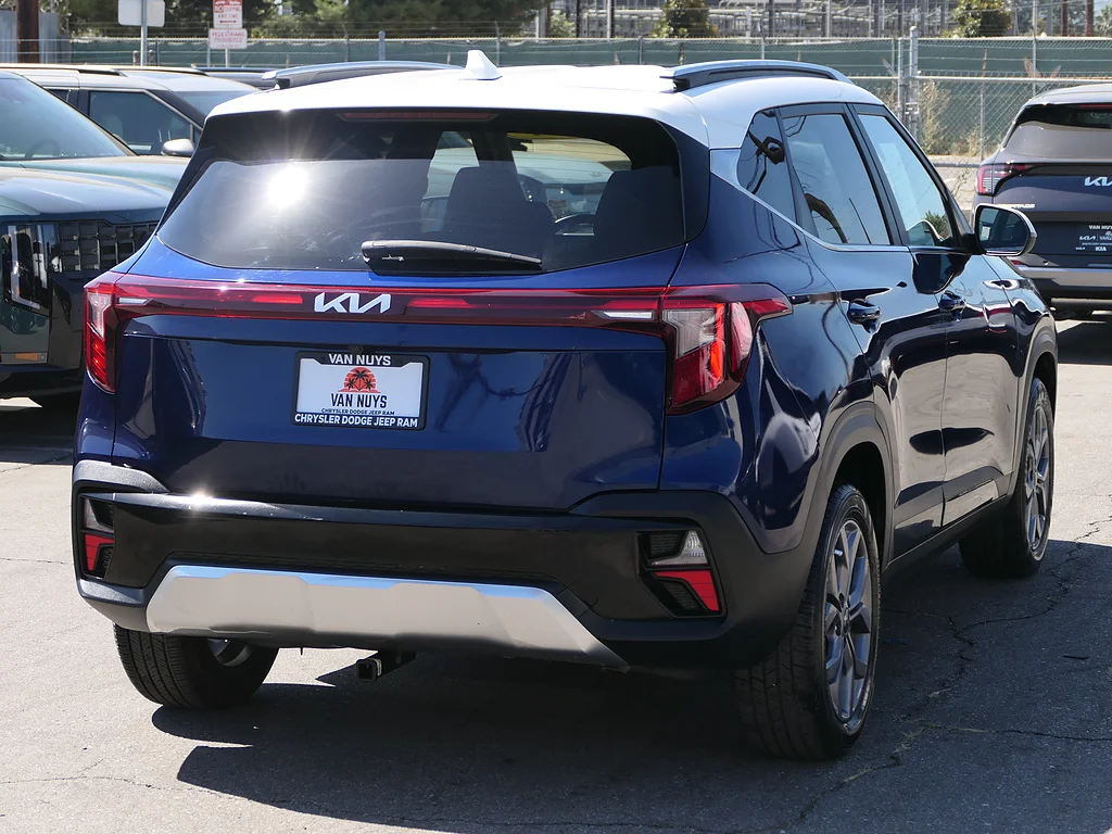 Used 2024 Dark Ocean Blue/Clear White Roof Kia S image 3