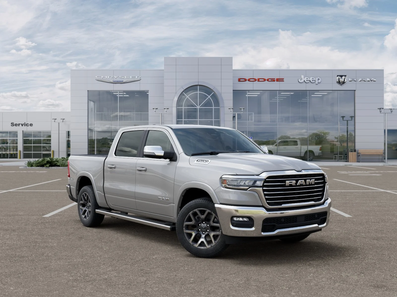 New 2027 Silver Zynith Exterior Paint RAM Laramie image 5