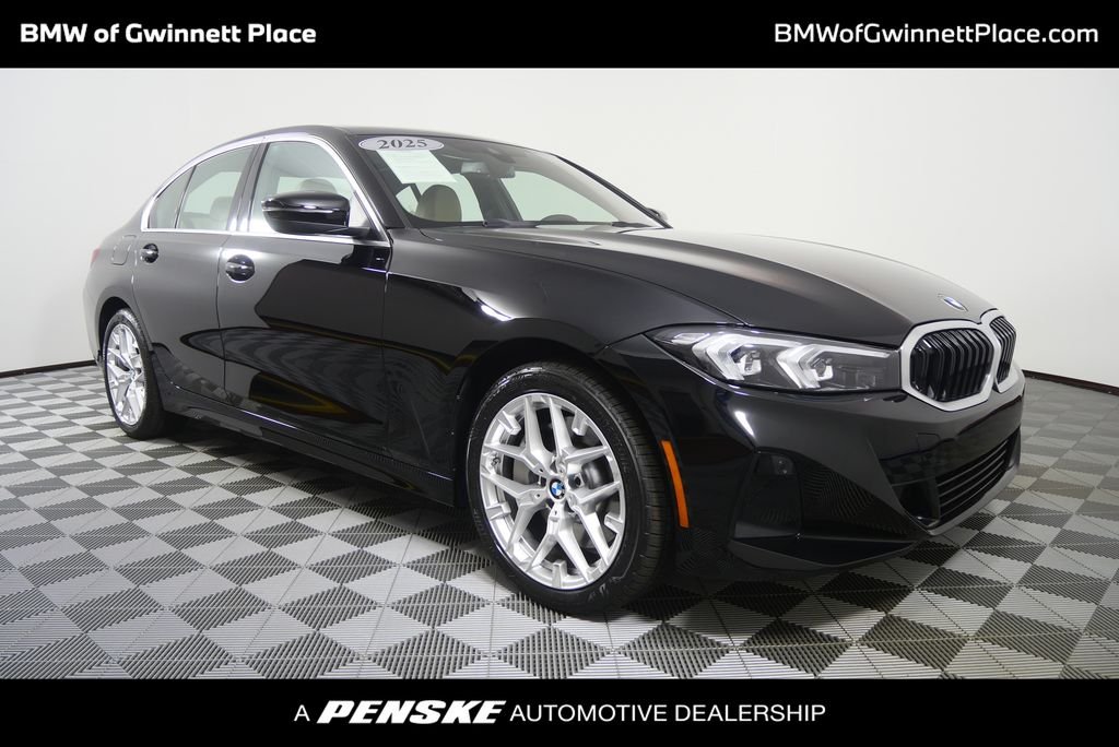 Certified Used 2025 Jet Black BMW 330i xDrive image 1
