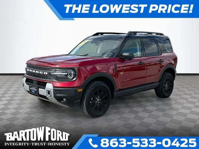 Used 2025 Red Ford Badlands image 1