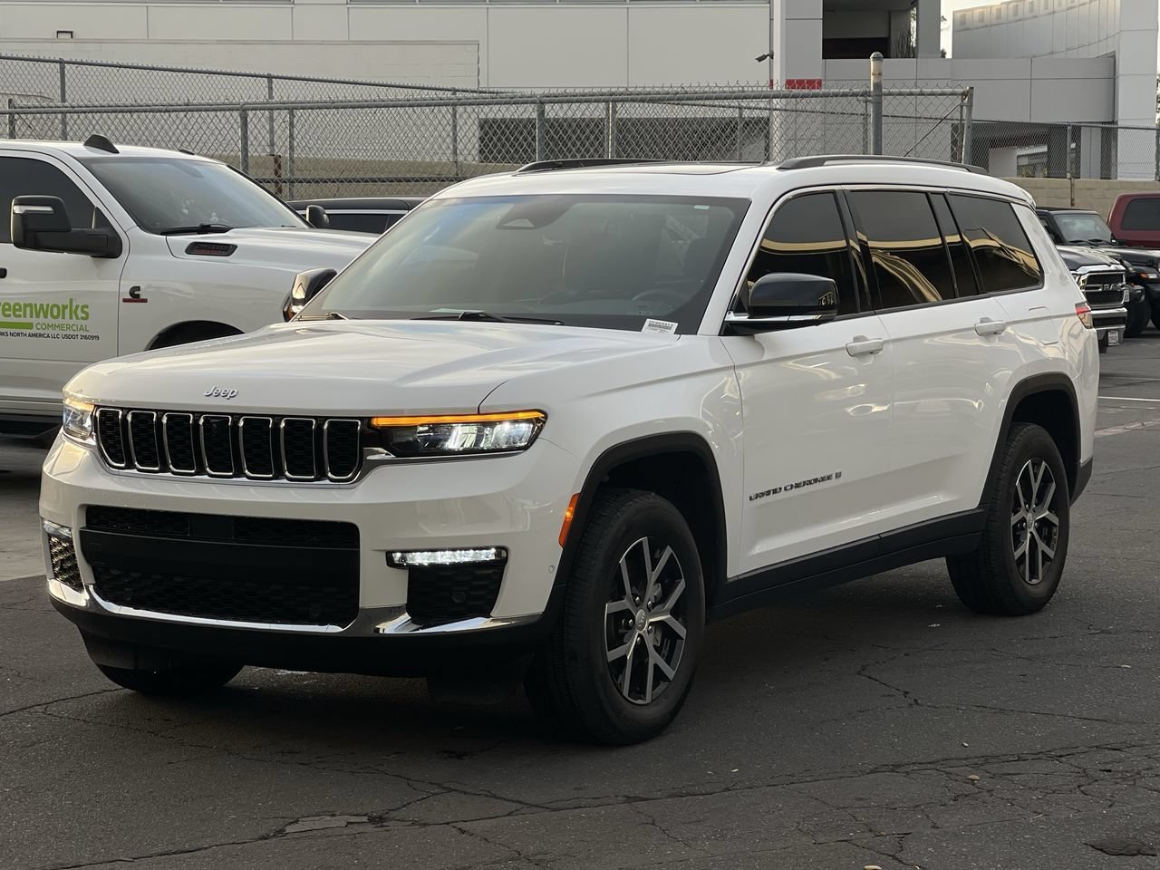 Used 2023 Bright White Clearcoat Jeep Limited image 2