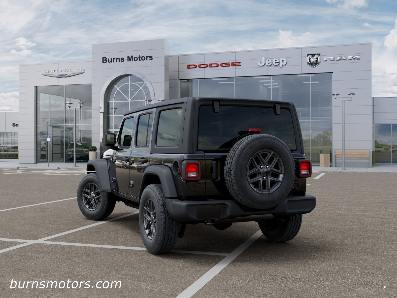 New 2026 Black Clear-Coat Exterior Paint Jeep Sport 4-Door image 3
