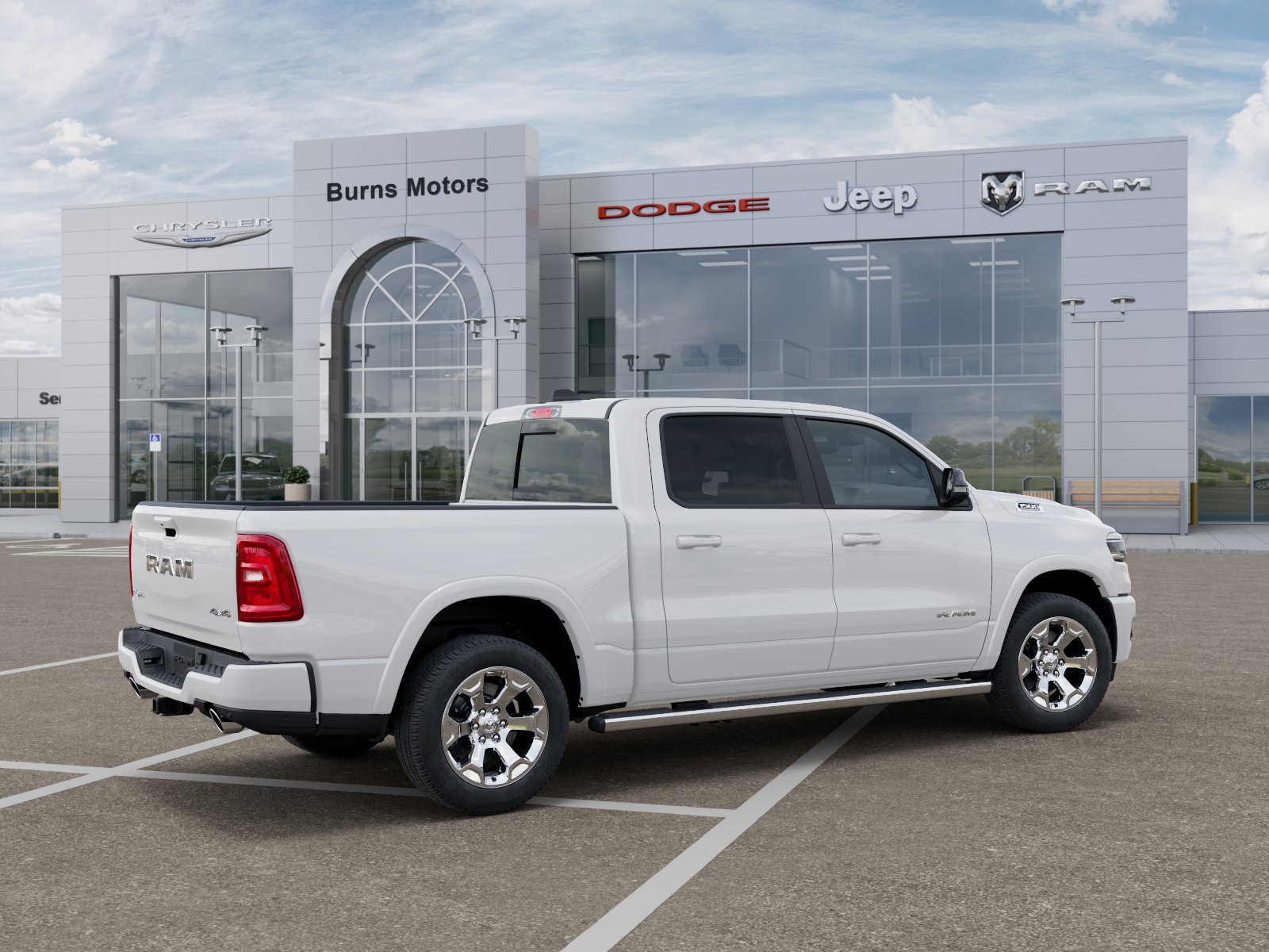 New 2027 Bright White Clear-Coat Exterior Paint RAM Lone Star Sport image 30