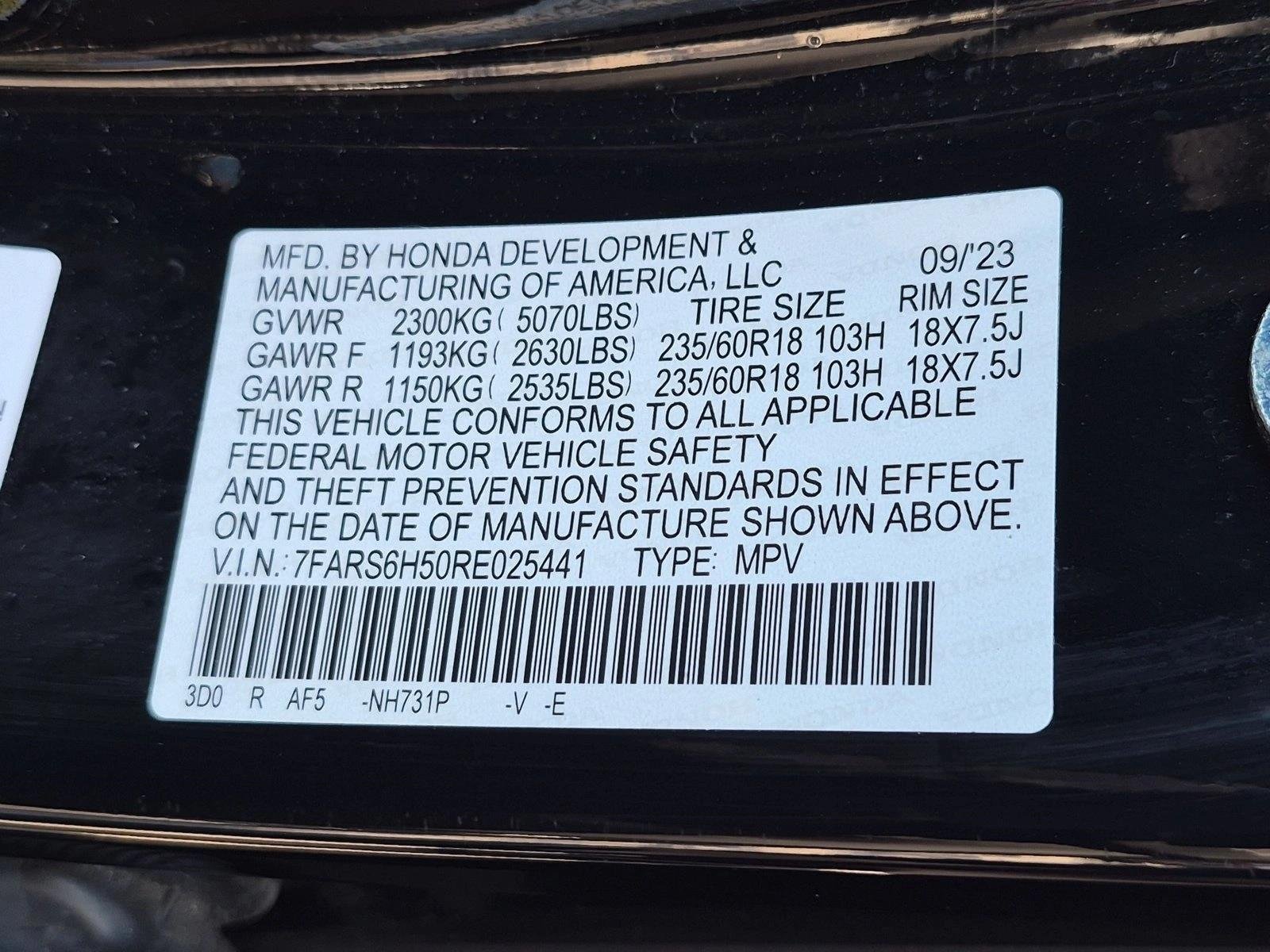 Used 2024 Crystal Black Pearl Honda Sport image 24