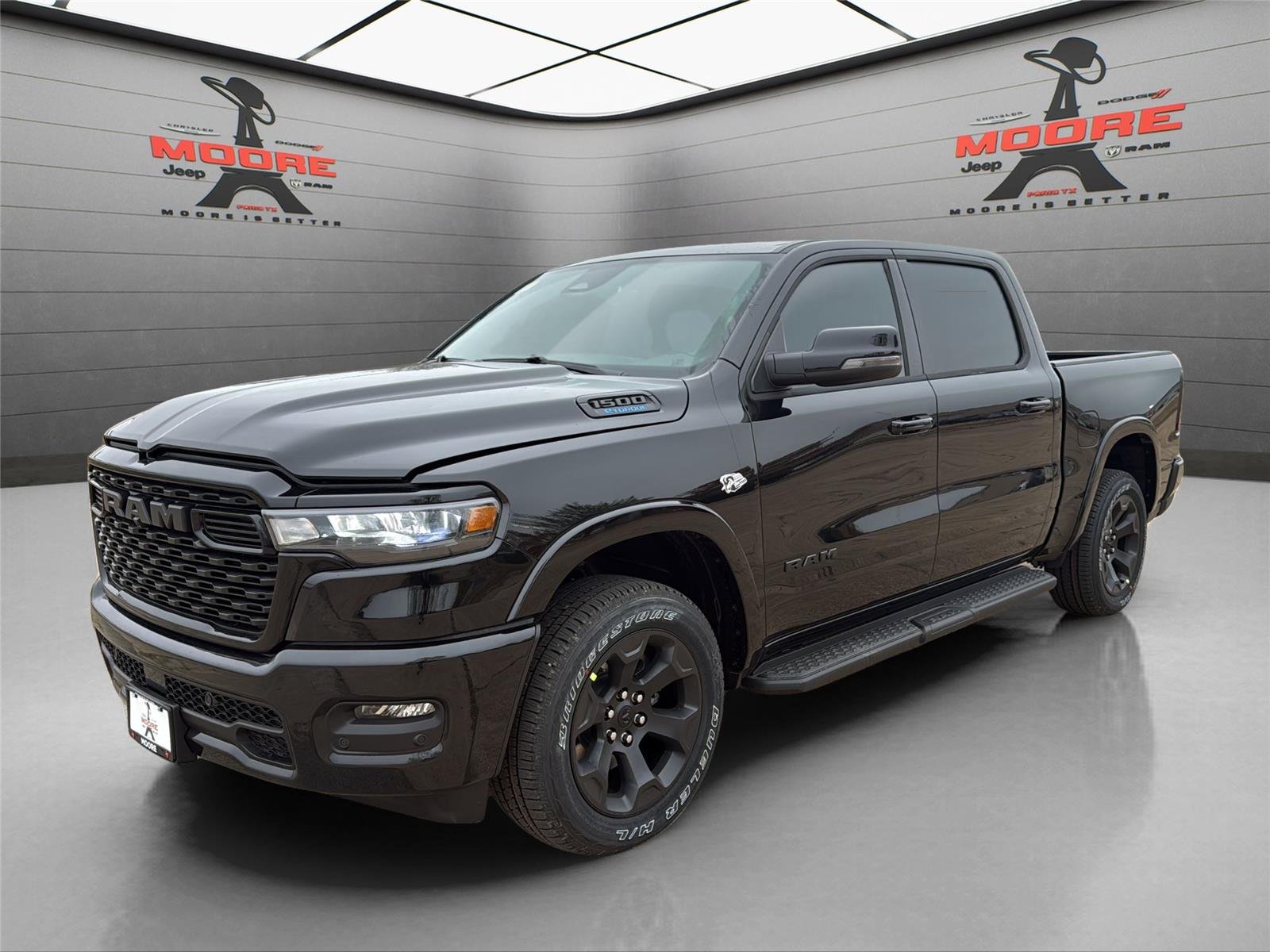 New 2026 Diamond Black Crystal Pearl-Coat Exterior Paint RAM Lone Star image 1