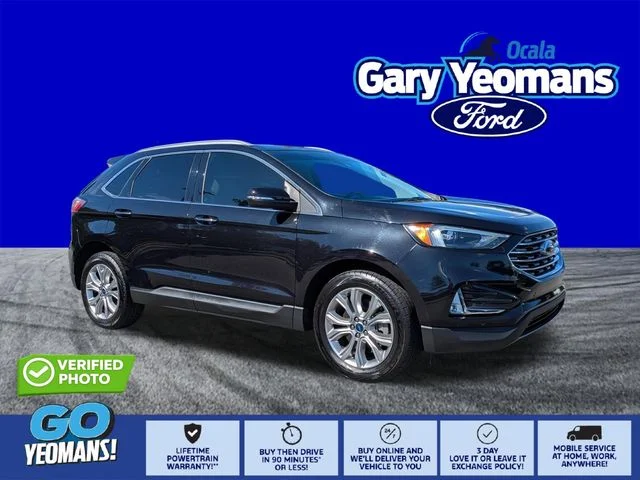 Certified Used 2022 Agate Black Metallic Ford Titanium image 1