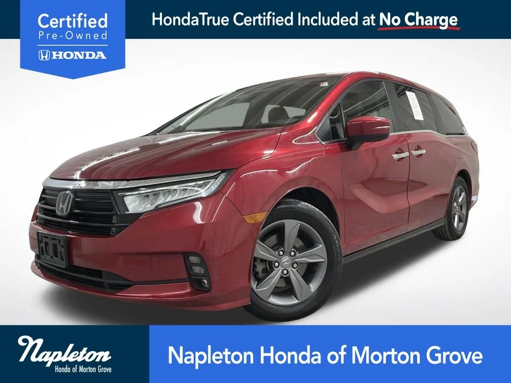 Certified Used 2023 Radiant Red Metallic II Honda EX image 1
