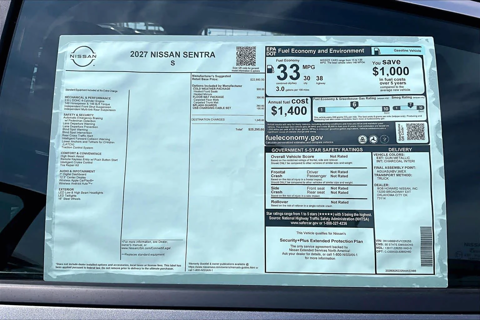 New 2027 Gun Metallic Nissan S image 18