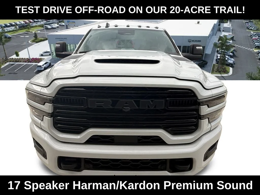 New 2026 Bright White Clear-Coat Exterior Paint RAM Laramie image 9