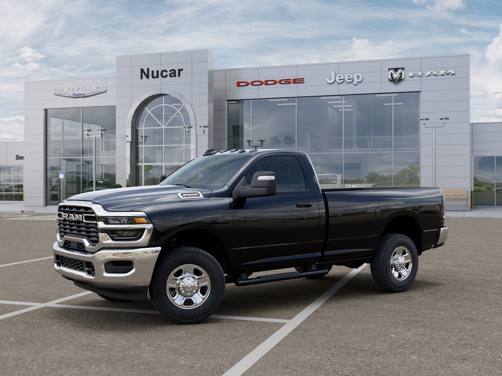 New 2026 Diamond Black Crystal Pearl-Coat Exterior Paint RAM Tradesman image 20