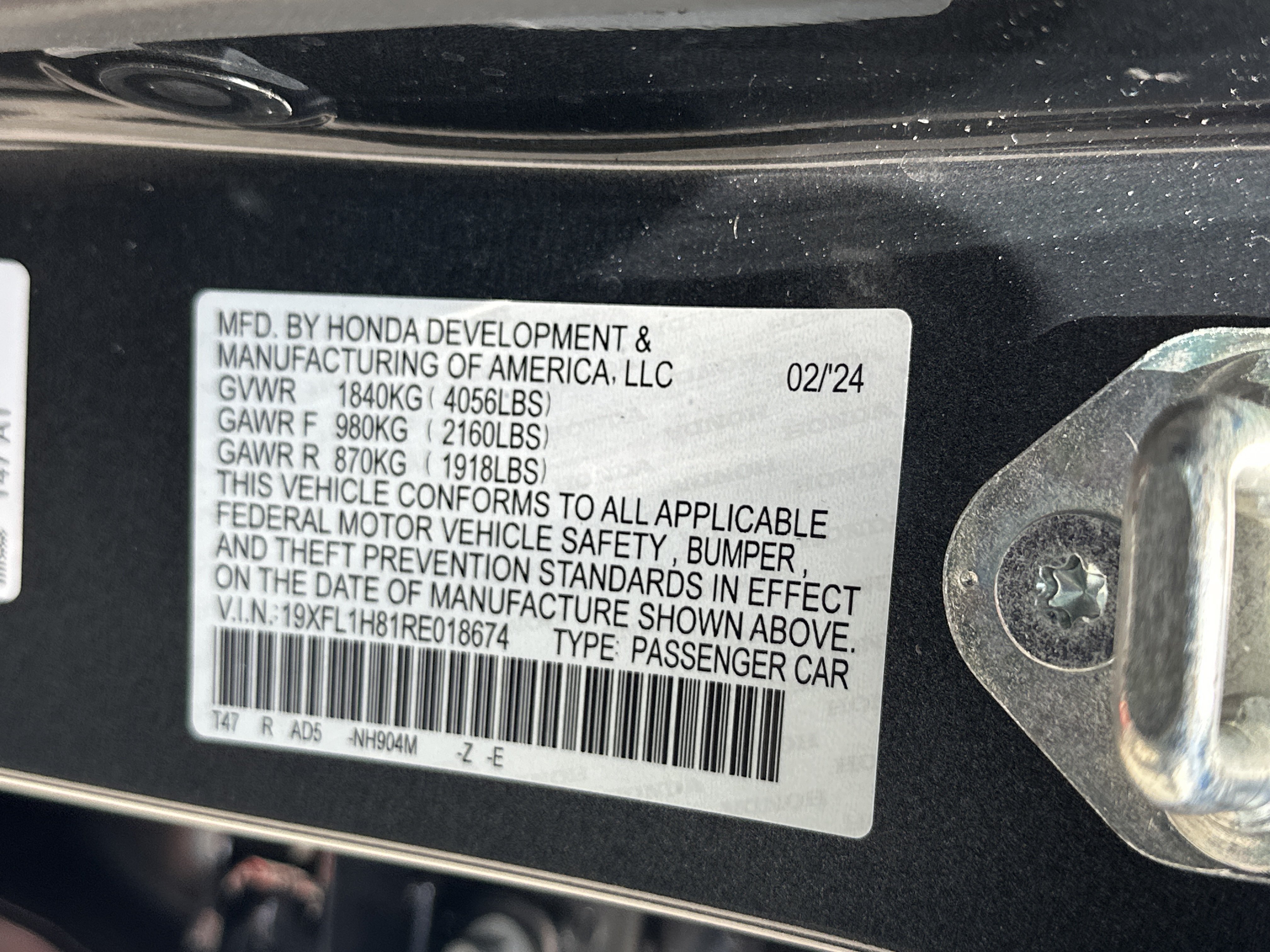 Used 2024 Meteorite Gray Metallic Honda Sport Touring image 38