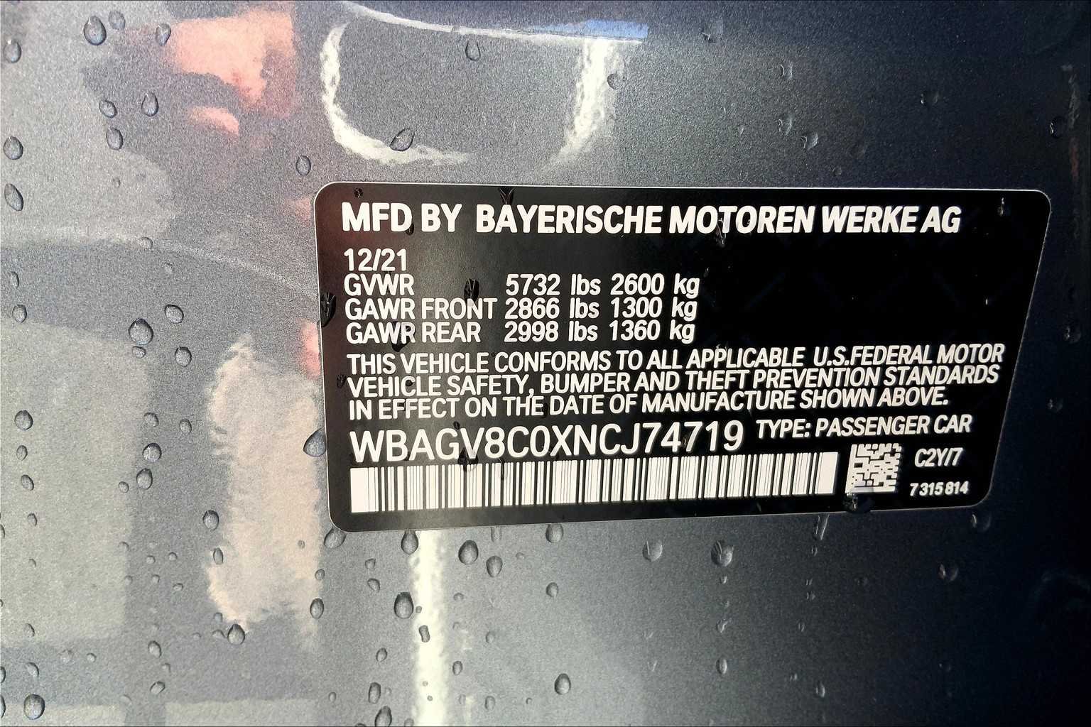 Certified Used 2022 Bluestone Metallic BMW M850i image 35