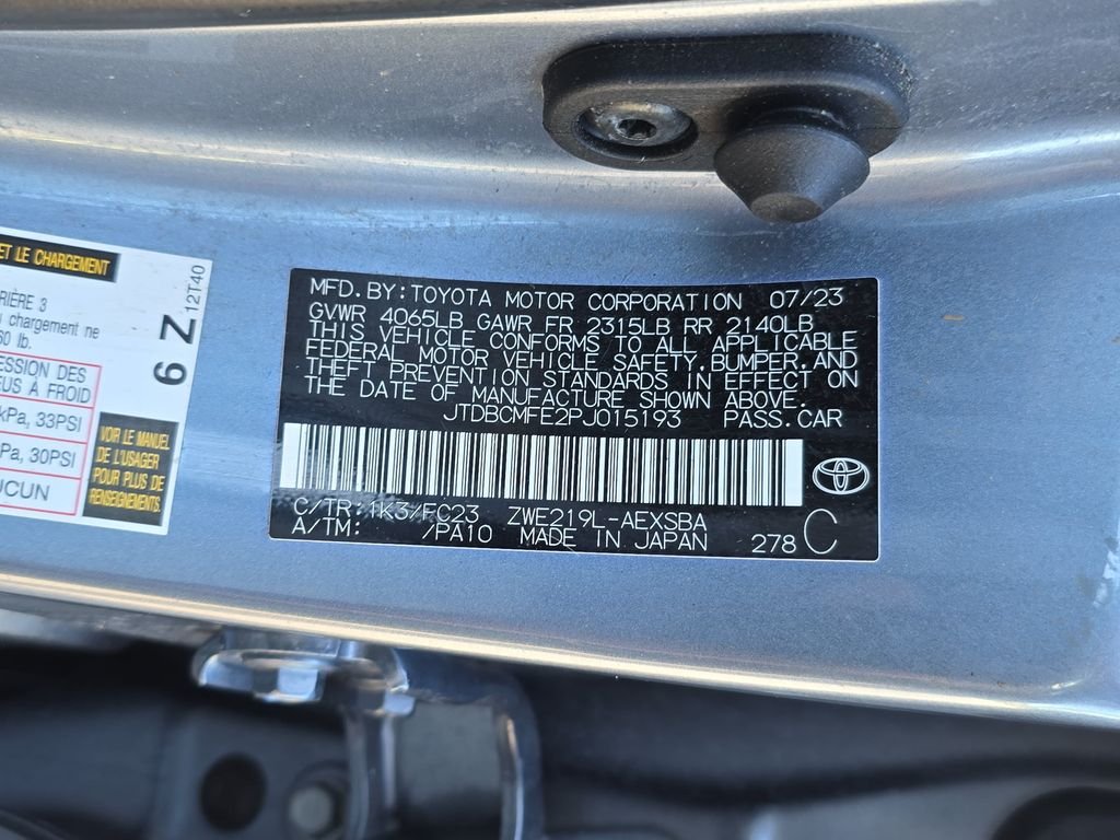 Certified Used 2023 Blue Toyota SE image 36