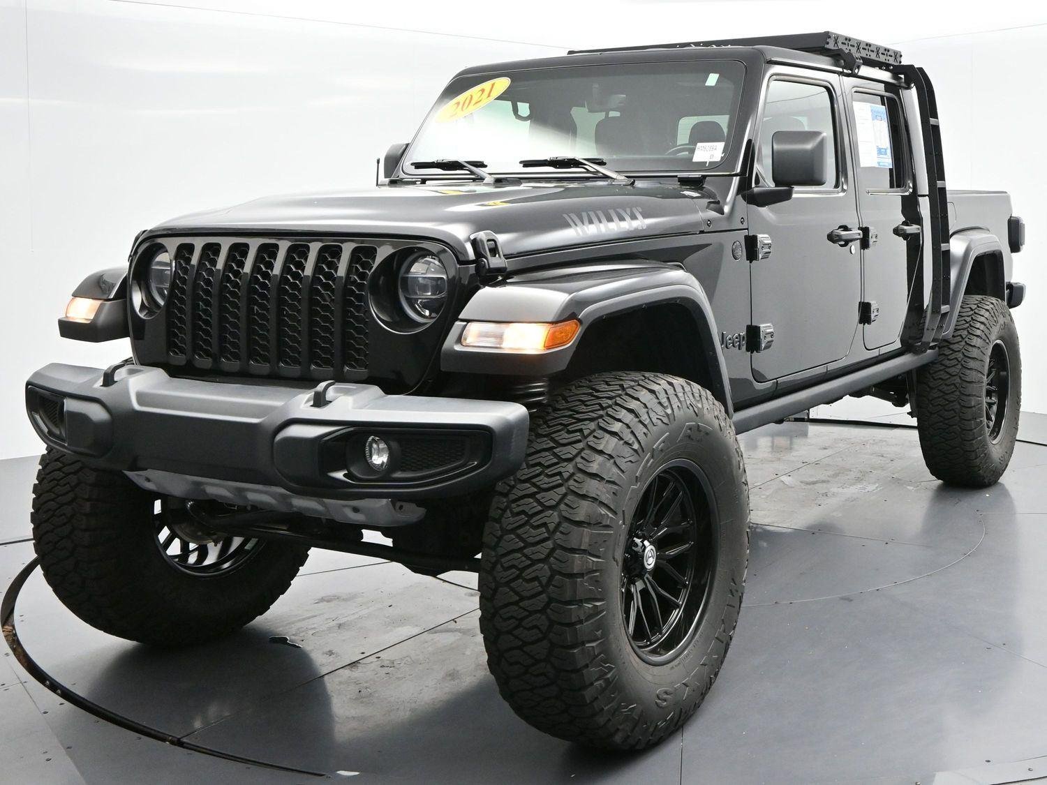 Used 2021 Black Clearcoat Jeep Willys image 3