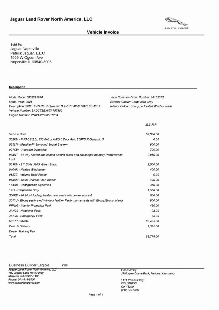 2026 JAGUAR F-PACE - Image 2