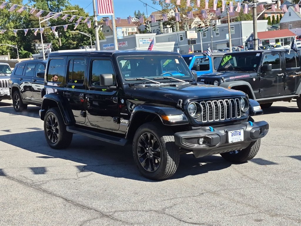 Used 2024 Black Jeep Sahara 4xe image 3