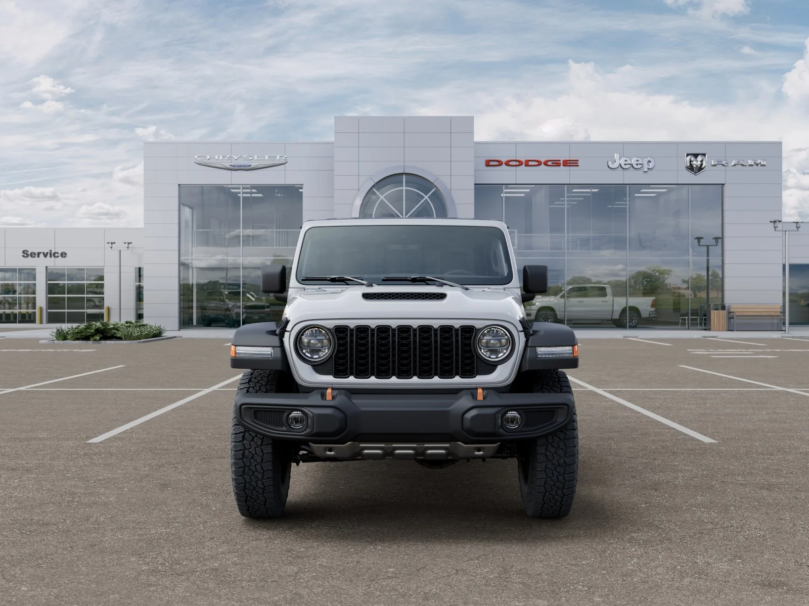 New 2026 Bright White Clear-Coat Exterior Paint Jeep Mojave image 39