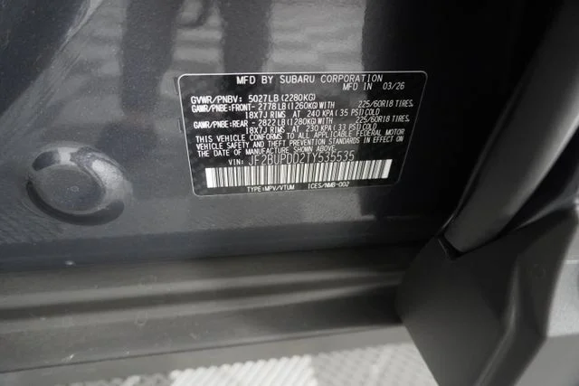 New 2026 Magnetite Gray Metallic Subaru Limited image 12