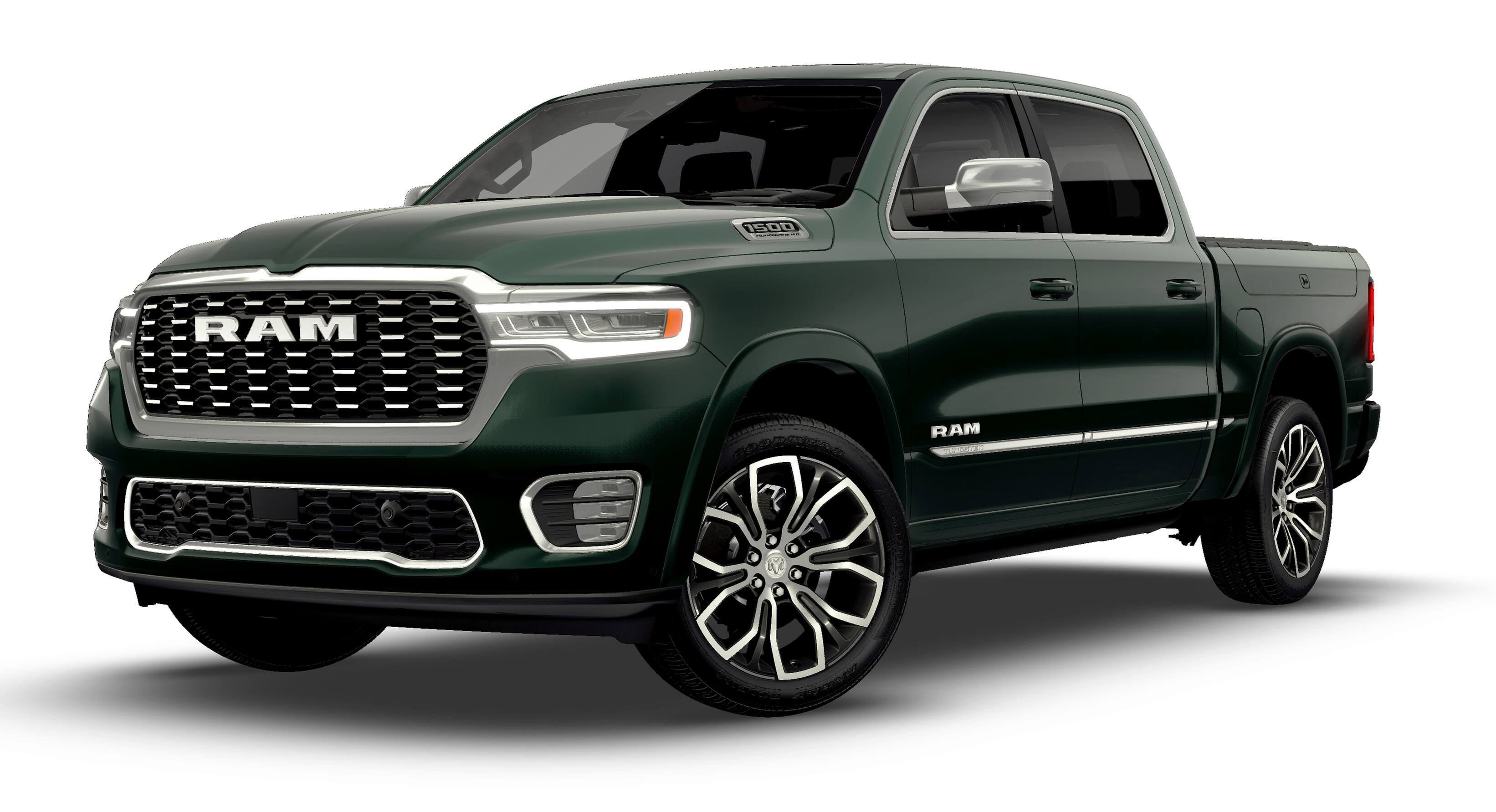 New 2026 Serrano-Green Metallic Exterior Paint RAM Tungsten image 1
