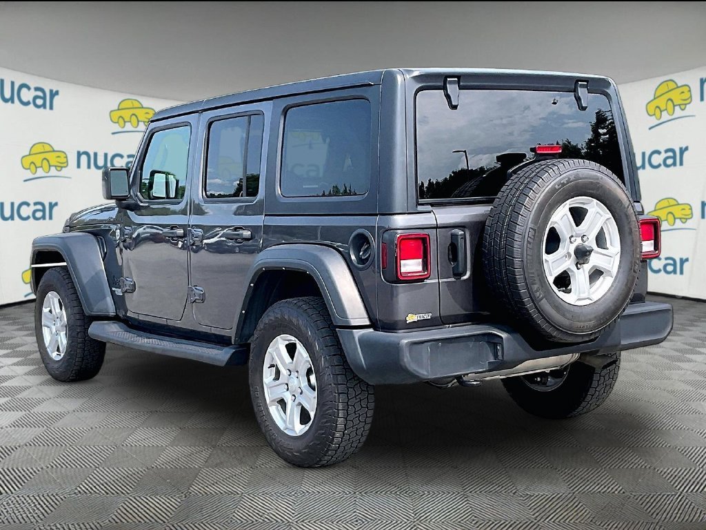 Used 2021 Gray Jeep Unlimited Sport S image 4