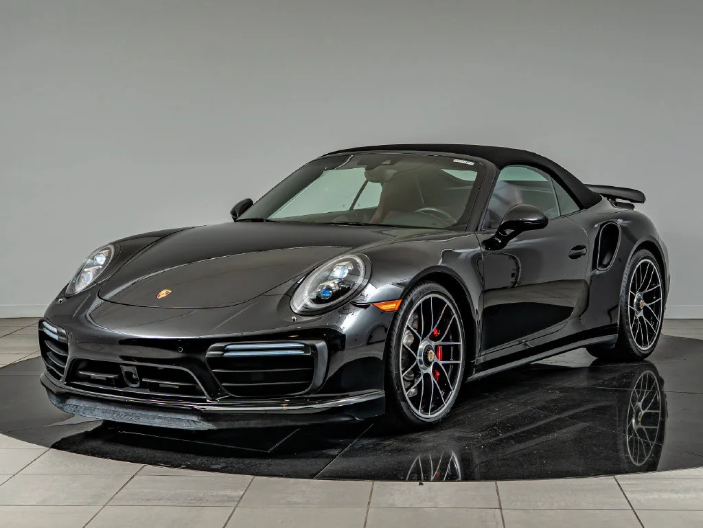 Used 2017 Black Porsche Turbo image 1
