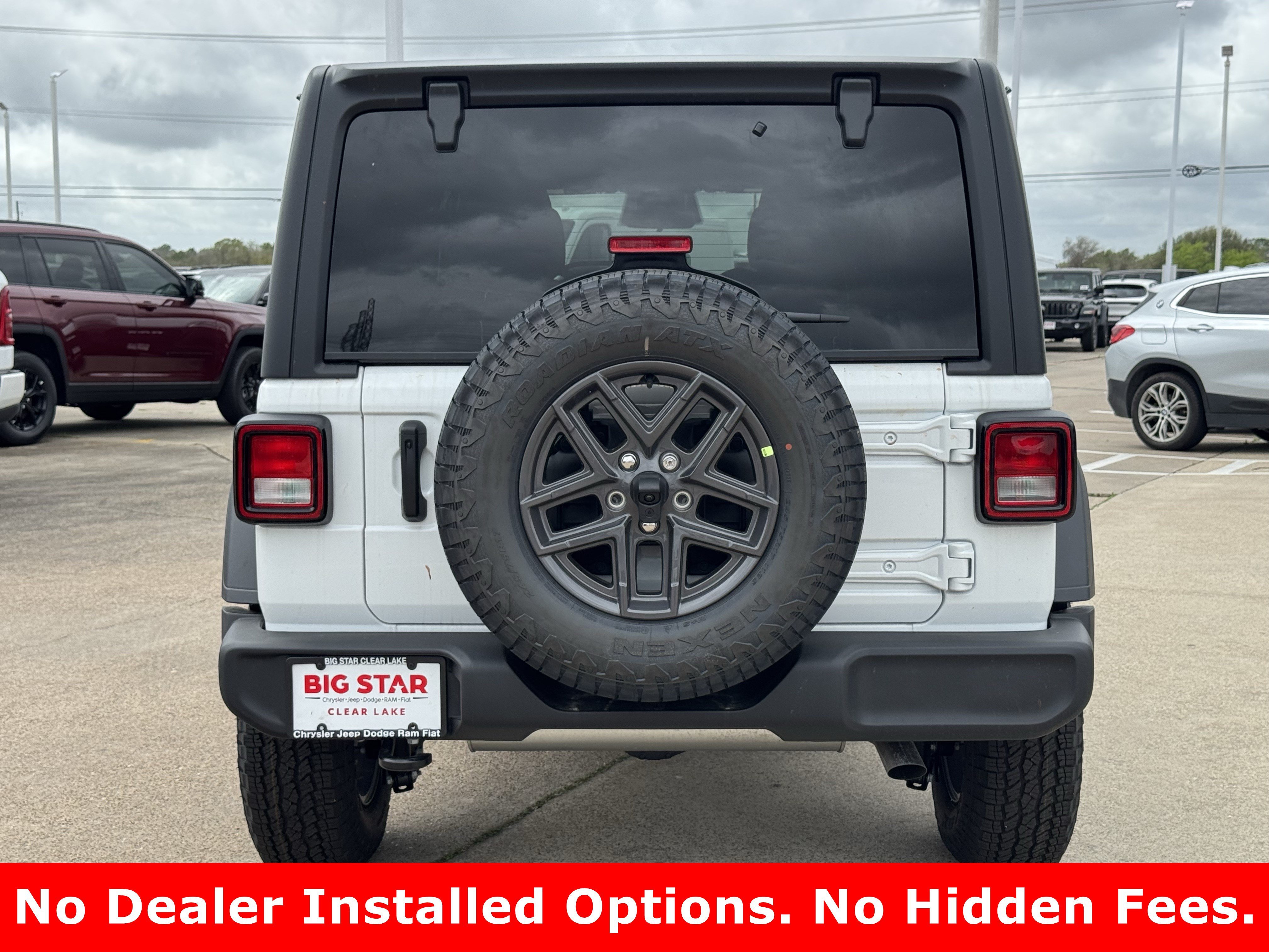 New 2026 Bright White Clear-Coat Exterior Paint Jeep Sport S image 8