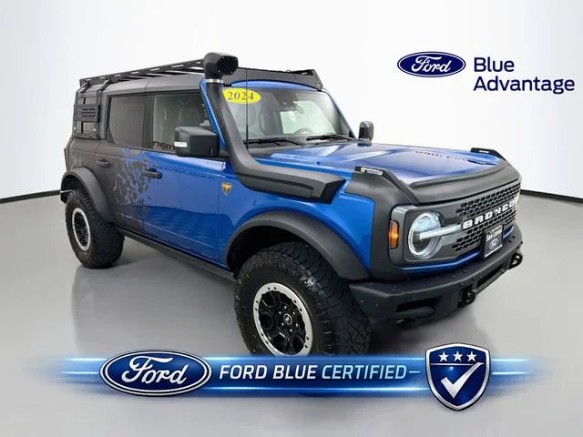 Certified Used 2024 Blue Metallic Ford Badlands image 1