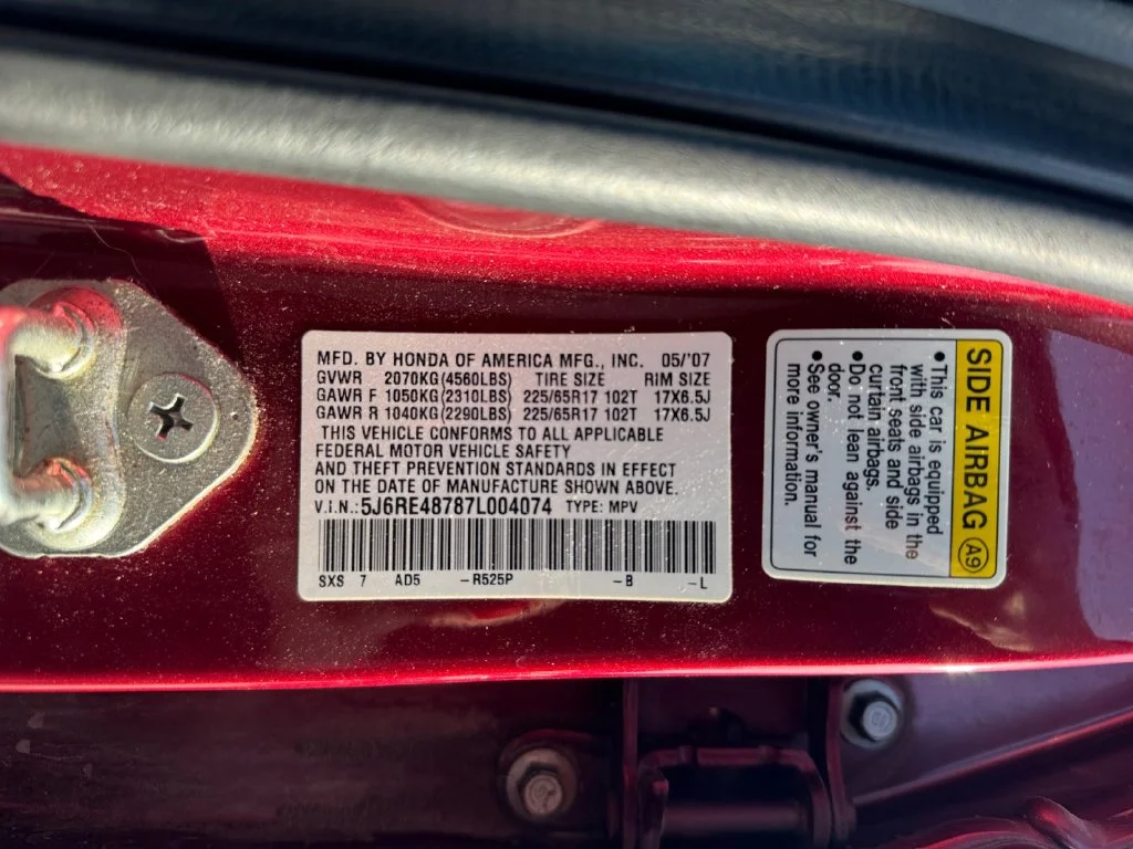 Used 2007 Tango Red Pearl Honda EX-L image 26