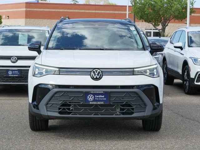 Certified 2025 Volkswagen Taos SE Black with VIN 3VV2C7B29SM021776 for sale in Inver Grove Heights, Minnesota