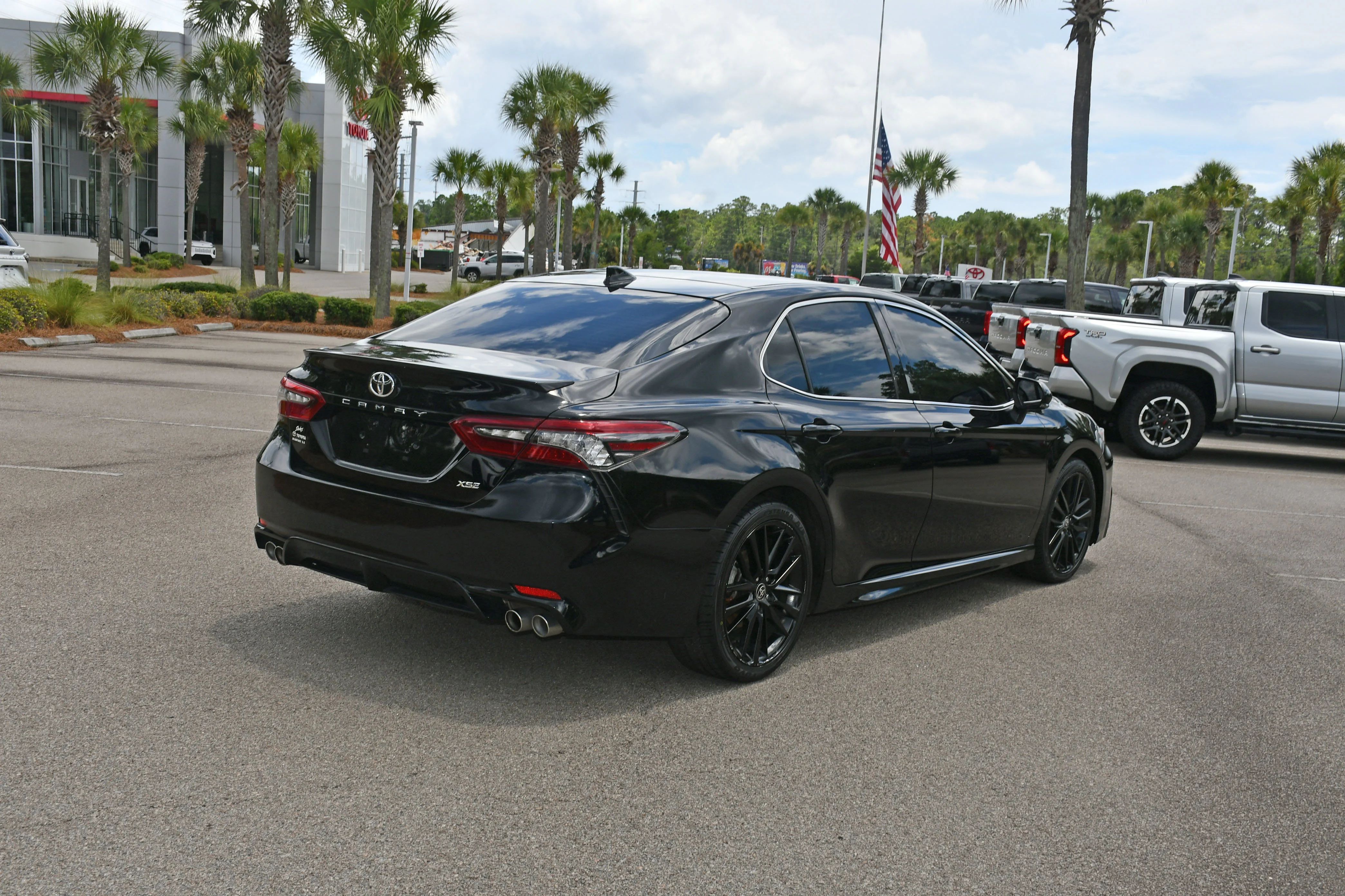 Used 2022 Black Toyota XSE image 2