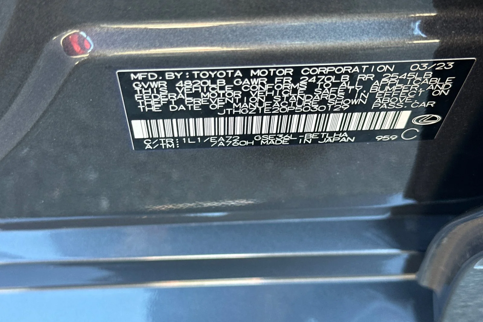 Certified Used 2023 Cloudburst Gray Lexus 350 F SPORT image 22