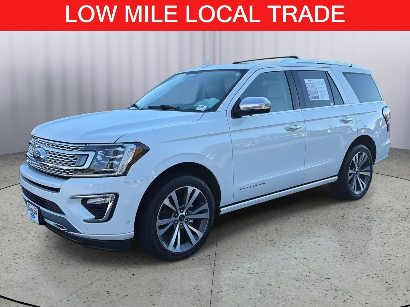Used 2021 Star White Metallic Tri-Coat Ford Platinum image 1