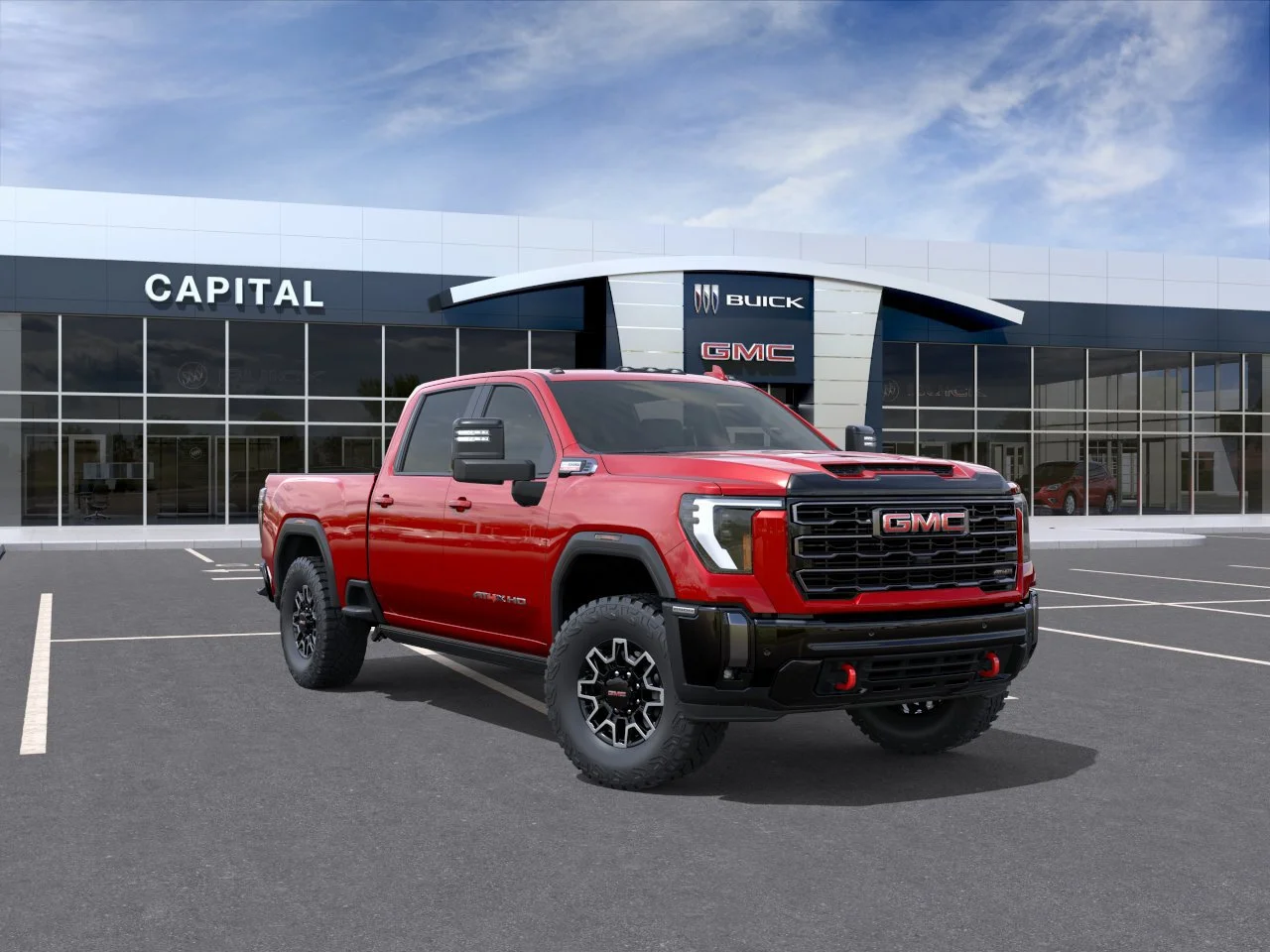 New 2026 VOLCANIC RED TINTCOAT GMC AT4X image 2