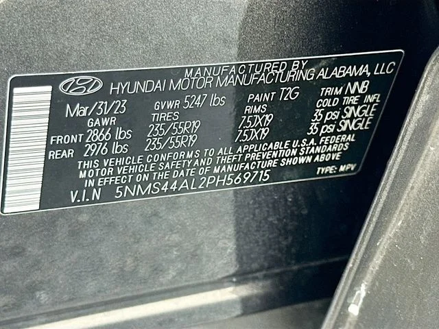 Used 2023 Gray Hyundai Limited image 32